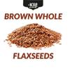 A Kilo of Spices | Brown Whole Flaxseed 1 Kg, Linseed High Fibre Source with Antioxidants, Rich in Omega-3, Non-GMO, Vegan, Restores Gut Health, Plant-Based Protein Powerhouse (1 Kg) view 2