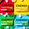 Chewsy Mixed Flavours Plastic Free Gum | Plant Based | Sugar Free | Aspartame-Free | Xylitol | Tooth Friendly | Vegan | Biodegradable | Natural Chewing Gum 12 Packs view 1