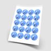 20 x Bodybuilder Gym Workout 5cm Personalised Edible Cupcake Toppers on Premium Icing view 2