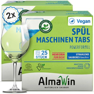 AlmaWin Dishwasher tablets (2 x 25 pieces)