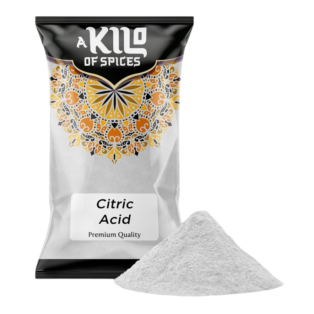 A Kilo of Spices | Citric Acid Powder 1 Kg Pure and Food Grade | Natural Preservative & Cleaning Agent | Ideal for Cooking, Baking, Canning, Descaling, and Bath Bombs Versatile Household Essential