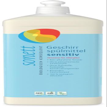 Sonett Organic Dishwasher Safe Sensitive (6 x 1 L)