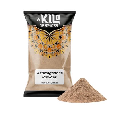 A Kilo of Spices | Premium Ashwagandha Powder 1 Kg | Revitalize Your Body and Mind with Pure Ashwagandha Powder Support for Calm and Energy | Pure and Potent Wellness Blend for Relaxation