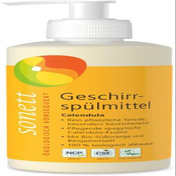 Sonett Organic Dishwasher Liquid Calendula (6 x 300 ml)