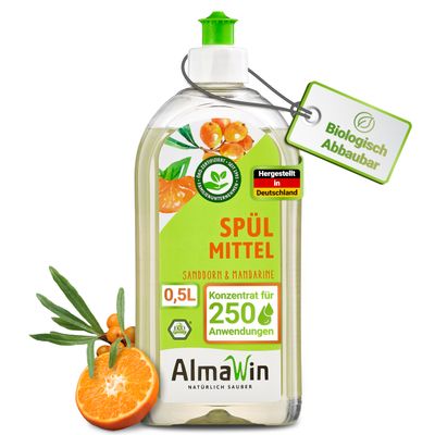 AlmaWin Clear Washing-Up Liquid Sandorn Mandarin 500 ml