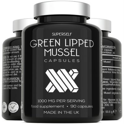 Green Lipped Mussel for Humans & Dogs - New Zealand Green Lipped Mussel Capsules 1000mg - High Strength Joint & Mobility Supplement with Omega 3-100% Pure Powder - 90 Tablets - Made in The UK