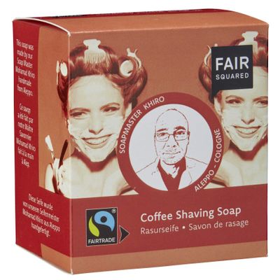 Fair Squared Zero Waste Organic Coffee Shaving Soap 2 x 80g