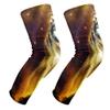 EZIOLY Wolf Portrait Oil Painting Knee Pads, Basketball Football Volleyball Honeycomb Leg Sleeve Kneepad Protector Padded Support Knee Brace for Men Women view 1