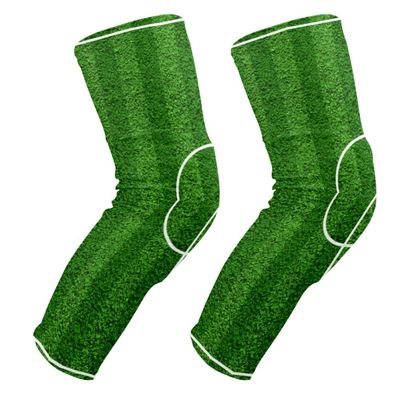 EZIOLY Top-View-of-Soccer-Field-Football-Field Knee Pads, Basketball Football Volleyball Honeycomb Leg Sleeve Kneepad Protector Padded Support Knee Brace for Men Women