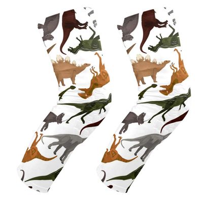EZIOLY Dinosaurs Knee Pads, Basketball Football Volleyball Honeycomb Leg Sleeve Kneepad Protector Padded Support Knee Brace for Men Women