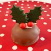 12 Sugar Holly Leaves and 12 Red Chocolate Holly Berries- Edible & Handmade with Love in The UK! view 3