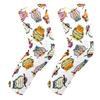 EZIOLY Cartoon Colorful Owls Background Knee Pads, Basketball Football Volleyball Honeycomb Leg Sleeve Kneepad Protector Padded Support Knee Brace for Men Women view 1
