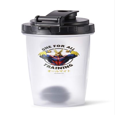 Just Funky My Hero Academia All Might Training Gym Shaker Bottle | Includes Mixing Ball