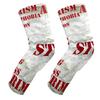 EZIOLY Grunge Red Stop Violence Symbol Knee Pads, Basketball Football Volleyball Honeycomb Leg Sleeve Kneepad Protector Padded Support Knee Brace for Men Women view 1