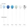 Ercadio Balloon Cupcake Toppers 6 Colors Resin Round Shape 3D Balloons Cake Picks Baby Shower Boys Birthday Party Cake Decoration Supplies 12 PCS view 2