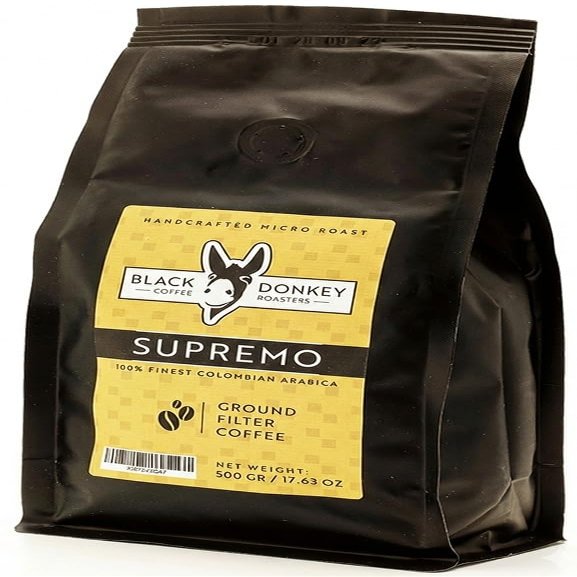 Black Donkey - 500g Ground Coffee | Finest Colombian Arabica