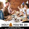 31st Birthday Gift Present Toilet Paper - Happy Thirty First 31 Prank Funny Novelty Gag Joke Gift - Holy Crap view 4