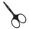 LIVINGO 9CM Premium Nose Hair Scissors, Curved Safety Blades with Rounded Tip for Trimming Small Details Facial Hair, Ear Hair, Eyebrow (Black) view 1