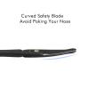 LIVINGO 9CM Premium Nose Hair Scissors, Curved Safety Blades with Rounded Tip for Trimming Small Details Facial Hair, Ear Hair, Eyebrow (Black) view 4