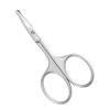 LIVINGO 9cm Rounded Curved Nose Hair Scissors, Premium Stainless Steel Safety Small Blades Use for Manicure Cuticle Trimming Facial Hair, Eyebrow, Dry Skin view 1