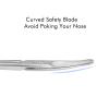 LIVINGO 9cm Rounded Curved Nose Hair Scissors, Premium Stainless Steel Safety Small Blades Use for Manicure Cuticle Trimming Facial Hair, Eyebrow, Dry Skin view 4