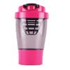 oliveware Gym Shaker 750 ml with Extra Compartment,BPA Free Plastic & 100% Leak proof, Ideal for Protein, Set of 1 - Pink view 1