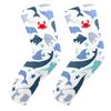 EZIOLY Underwater Fishes Dolphin Blue Whale and Crab Knee Pads, Basketball Football Volleyball Honeycomb Leg Sleeve Kneepad Protector Padded Support Knee Brace for Men Women view 1