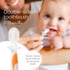 Cherish Baby Care Baby Toothbrush 0-2 Years - BPA-Free & Safety-Tested Newborn to Toddler Toothbrush Set, 2023 Award Winner, Food-Grade Silicone (Orange) view 4
