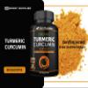 Organic Turmeric Capsules High Strength and Black Pepper with Active Curcumin with Ginger 1380mg - Advanced Tumeric - Each 120 Veg Capsule is Organic (2 Capsules per Serving) view 4