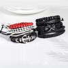 Feilok 8 pcs Mixed Wrap Braided Leather Wristbands Bracelets and Wood Beads Bracelet Set Pack for Men Women view 3
