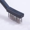 Utoolmart 17/18 cm Loong Bristles Working Width 1.3cm Working Length 3.5cm Stainless Steel Brush Plastic Handle Professional Cleaning Brush Hand Tools 10pcs view 3