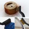 Utoolmart 17/18 cm Loong Bristles Working Width 1.3cm Working Length 3.5cm Stainless Steel Brush Plastic Handle Professional Cleaning Brush Hand Tools 10pcs view 4