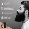 ONTAKI 5" Beard Moustache Scissors Professional German Steel 2 Comb Carrying Pouch Mustache Trimming - Hand Forged Bevel Edge Precision Men Facial Hair Grooming Kit All Body Hair Black view 3