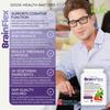 BrainFlex - Nootropic Brain Supplement Stack with Ginseng, Ginkgo, Bacopa Monnieri, L-Theanine, NAC, DHA Plus Vitamins B3, B5, B12 and Zinc for Mental Performance and Cognitive Function - 60 Capsules view 2