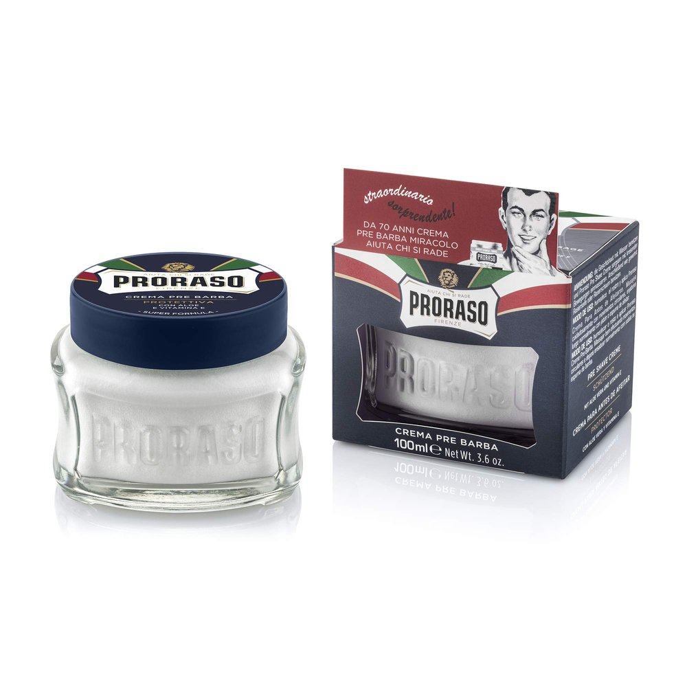 Proraso Protective Blue Prebeard Cream - 100 ml