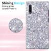 OKZone Compatible Samsung Galaxy Note 10 Plus Case [with HD Screen Protector], Bling Glitter Design Soft Gel TPU Silicone Skin Cover Anti-scratch Protective Case for Galaxy Note 10 Plus (Silver) view 2