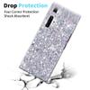 OKZone Compatible Samsung Galaxy Note 10 Plus Case [with HD Screen Protector], Bling Glitter Design Soft Gel TPU Silicone Skin Cover Anti-scratch Protective Case for Galaxy Note 10 Plus (Silver) view 3