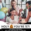 57th Birthday Decorations Toilet Paper for Men & Women - Funny Design Novelty Great Hilarious Gag Gift Eco-Friendly, Ultra Soft & Comfortable Perfect for Birthday Christmas & Party Supplies view 4