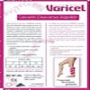 VARICEL Cotton Rest Sock Compression 16/20 mmHg, Black/White, L view 2