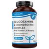 Nutravita Glucosamine and Chondroitin - 180 Capsules - Glucosamine and Chondroitin High Strength - 6-in-1 Complex with Added Vitamin C, Turmeric, Ginger & Rosehip - Food Supplements Made in The UK view 1