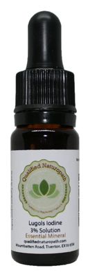 Lugols Iodine Solution 3% - 10ml - with Glass Pipette