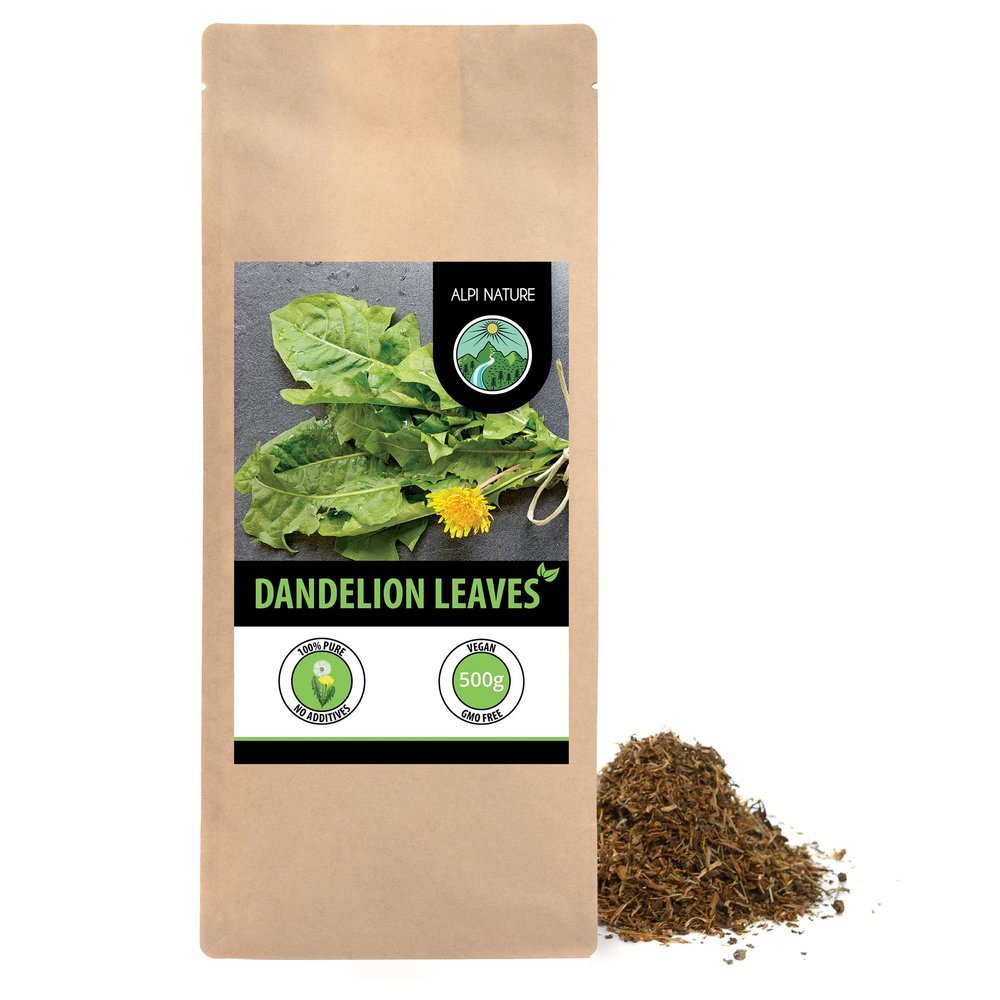 Alpi Nature Dandelion Tea 500g 1.1 lb, Dried and Cut Dandelion Leaves, Loose Leaf Tea