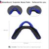 BlazerBuck Replacement Nose Piece Pads for Oakley EV Zero Series Sunglasses - Black + Blue view 2