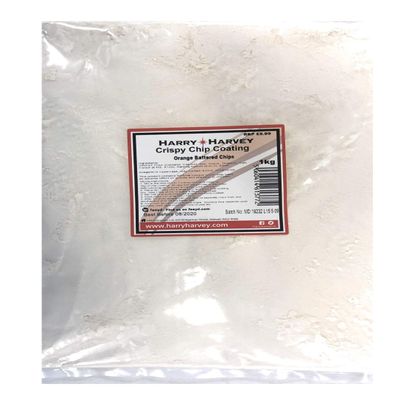 1kg Harry Harvey Crispy Chip Coating, to make Famous Orange Battered Chips from The Midlands