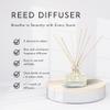 DURANCE Scented Reed Diffuser 100ml - Divine Shea Fragrance - Glass Bottle & 8 Reed Sticks - Aromatherapy Air Freshener - Room Fragrance view 3