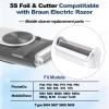 5s Razor Replacement Foil & Cutter for Compatible with Braun, Shaver Replacement Part for Braun M90 M60 P40 P50 P60 P70 P80 555 575 370-5S view 2