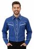 thecostumebase Seth Superbad Shirt Costume Movie Adult Cowboy Super Bad Jonah Hill (L) Blue view 1