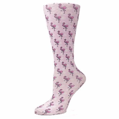 Cutieful 'Knee High Compression Socks 8-15 mmHg' Footwear - Pink - Shoe Size: 5-11