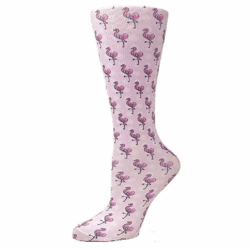 Cutieful 'Knee High Compression Socks 8-15 mmHg' Footwear - Pink - Shoe Size: 5-11