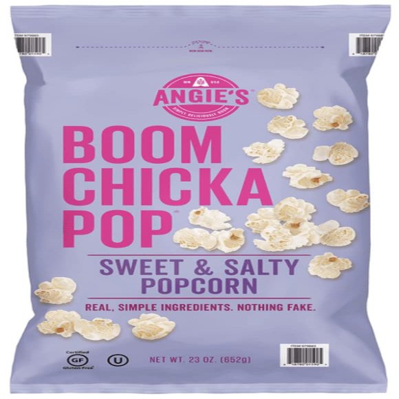 Angie's Boom Chicka Pop Sweet & Salty Kettle Popcorn Movies Theater Pack of 652G